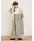 【WEB限定】胸元配色花柄ワンピース