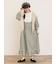 【WEB限定】胸元配色花柄ワンピース