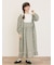 【WEB限定】胸元配色花柄ワンピース