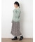 【WEB限定】胸元配色花柄ワンピース