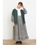 【WEB限定】胸元配色花柄ワンピース