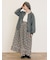 【WEB限定】胸元配色花柄ワンピース