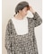 【WEB限定】胸元配色花柄ワンピース