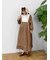 【WEB限定】胸元配色花柄ワンピース
