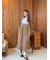 【WEB限定】胸元配色花柄ワンピース