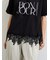 【接触冷感】裾レースロゴTシャツ