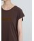 フロッキープリントフレンチスリーブTシャツ