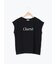 フロッキープリントフレンチスリーブTシャツ