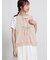 レース×ピンタックリボンベスト《限定カラーあり》