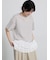 【接触冷感】裾レースボーダーTシャツ