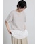 【接触冷感】裾レースボーダーTシャツ