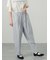 綿麻ストレッチテーパードパンツ