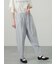 綿麻ストレッチテーパードパンツ