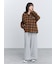 裾ドロストチェックシャツ