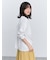 レース付きロゴプリントロングTシャツ