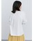 レース付きロゴプリントロングTシャツ