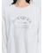 レース付きロゴプリントロングTシャツ