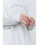 レース付きロゴプリントロングTシャツ