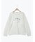レース付きロゴプリントロングTシャツ