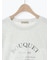 レース付きロゴプリントロングTシャツ