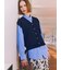 総針ポケット付きVネックベスト《2026 spring catalog item》