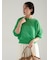 【WEB限定カラーあり】ペーパータッチヤーン2wayメッシュニット