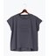 【接触冷感】エンボスロゴフレンチスリーブTシャツ