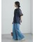 柄アソート楊柳シフォンボウタイブラウス