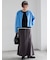 細畝コーデュロイロゴ刺繍キャップ