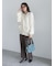 畦フェザーミックスニットカーディガン