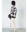 フロントZIPスエードタイトスカート