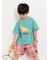 【吸水速乾】恐竜プリントTシャツ
