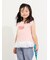 【吸水速乾】裾レースフレンチスリーブTシャツ