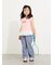 【吸水速乾】裾レースフレンチスリーブTシャツ