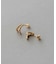 ビジュー ダブルライン ピアス