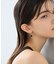 ナチュラルストーン ツイストカット ピアス