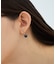 ナチュラルストーン ツイストカット ピアス