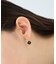 ナチュラルストーン ツイストカット ピアス