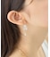 [アシンメトリー] ナチュラルストーン ピアス