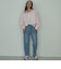 サスペンダー付きストレートデニムパンツ