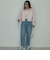 サスペンダー付きストレートデニムパンツ