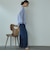 サスペンダー付きストレートデニムパンツ