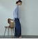 サスペンダー付きストレートデニムパンツ