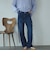 サスペンダー付きストレートデニムパンツ