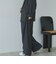 ストライプ３タックワイドパンツ
