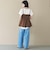’ソフトデニムワイドタックパンツ’／