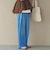 ’ソフトデニムワイドタックパンツ’／