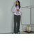 ピグメント裏毛フレアパンツ