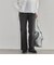 セミフレアストレッチデニムパンツ