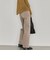 セミフレアストレッチデニムパンツ